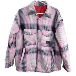 Diesel Pink and Black Textured  Reversable Jacket